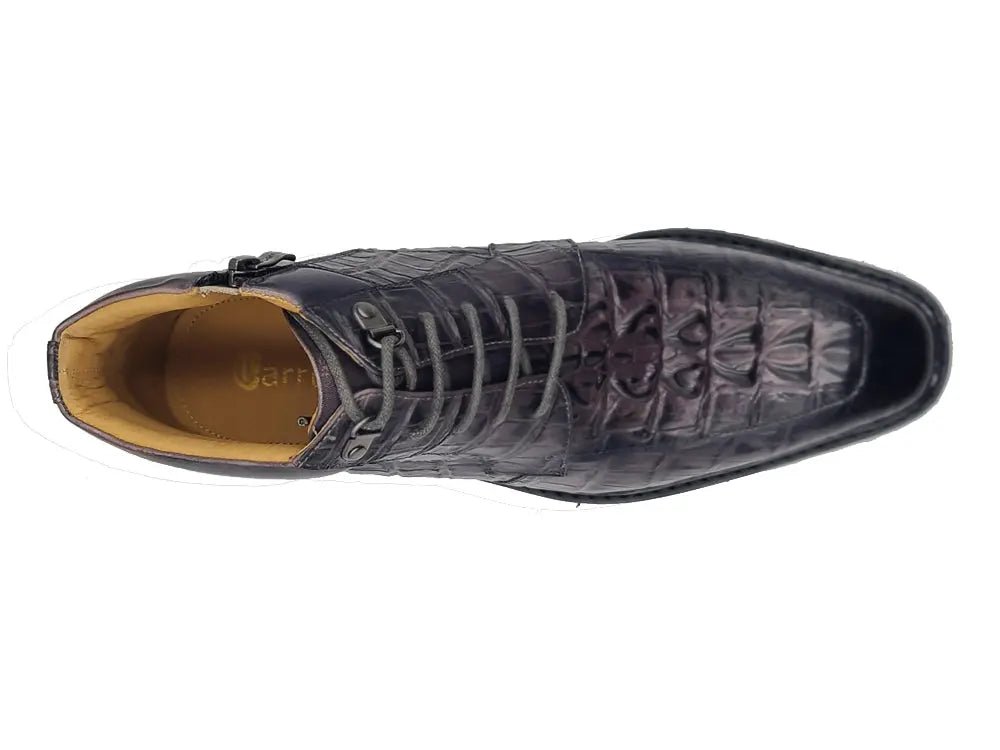 Kb Alligator Embossed Men's Leather Boots Kb516 - 50 Boots by Carrucci Shoes – Don't Panic Shoes