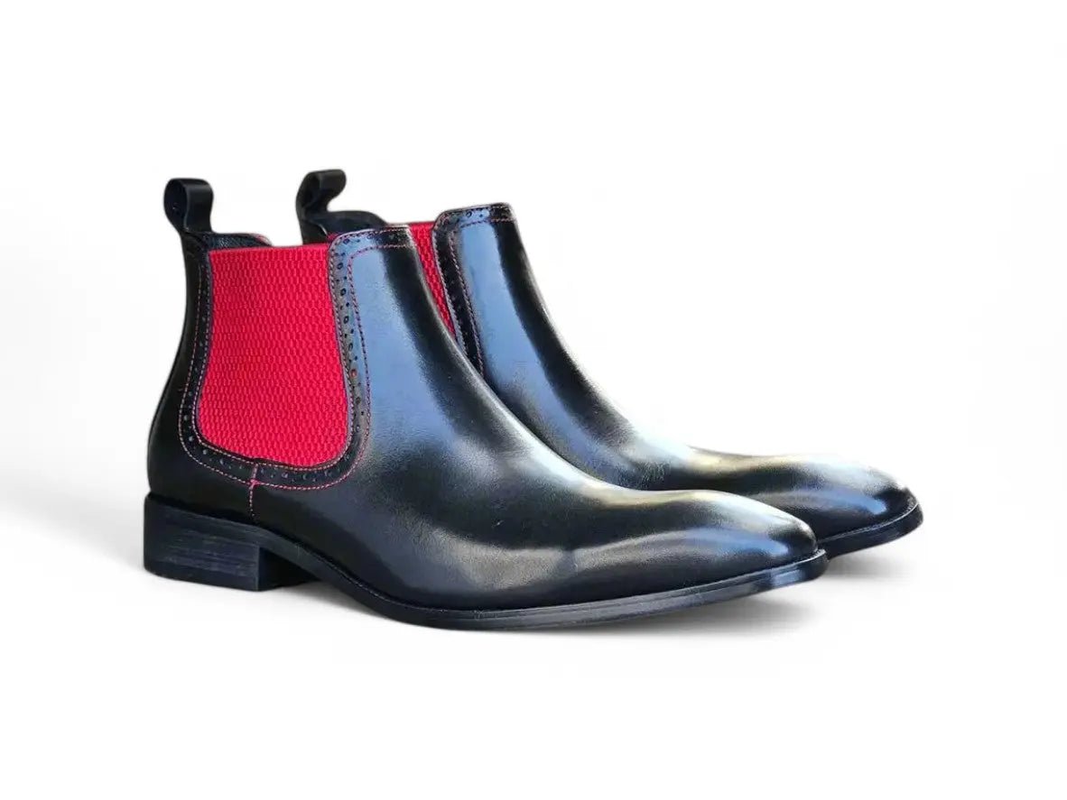 Kb Hand Burnished Chelsea Boots Leather Classic Kb503 - 11 Boots by Carrucci Shoes – Don't Panic Shoes