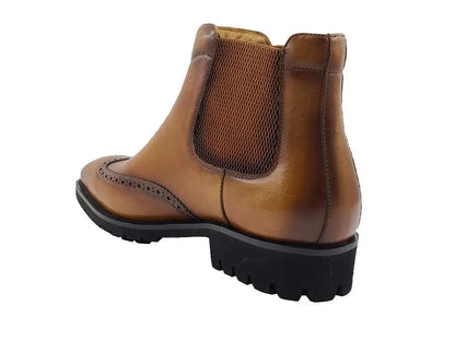 Kb Lug Sole Chelsea Boot Wingtip Toe Calf Leather Kb515 - 13 Boots by Carrucci Shoes – Don't Panic Shoes