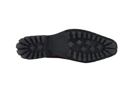 Kb Lug Sole Chelsea Boot Wingtip Toe Calf Leather Kb515 - 13 Boots by Carrucci Shoes – Don't Panic Shoes