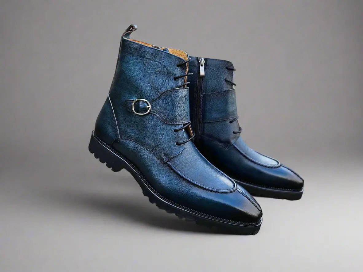 Kb Rugged Split Toe Lace Up Boot Leather Boot Kb480 - 03 Boots by Carrucci Shoes – Don't Panic Shoes