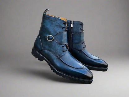 Kb Rugged Split Toe Lace Up Boot Leather Boot Kb480 - 03 Boots by Carrucci Shoes – Don't Panic Shoes