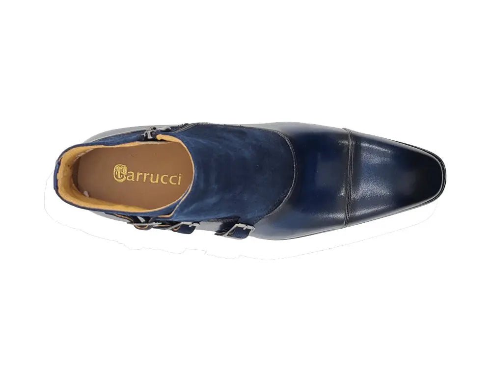 Kb Three Buckles Monk Chukka Boot Calfskin Kb503 - 18sc Boots by Carrucci Shoes – Don't Panic Shoes