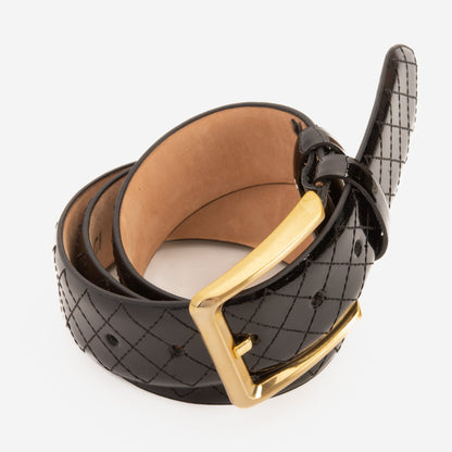 The Prestige Black Leather Belt