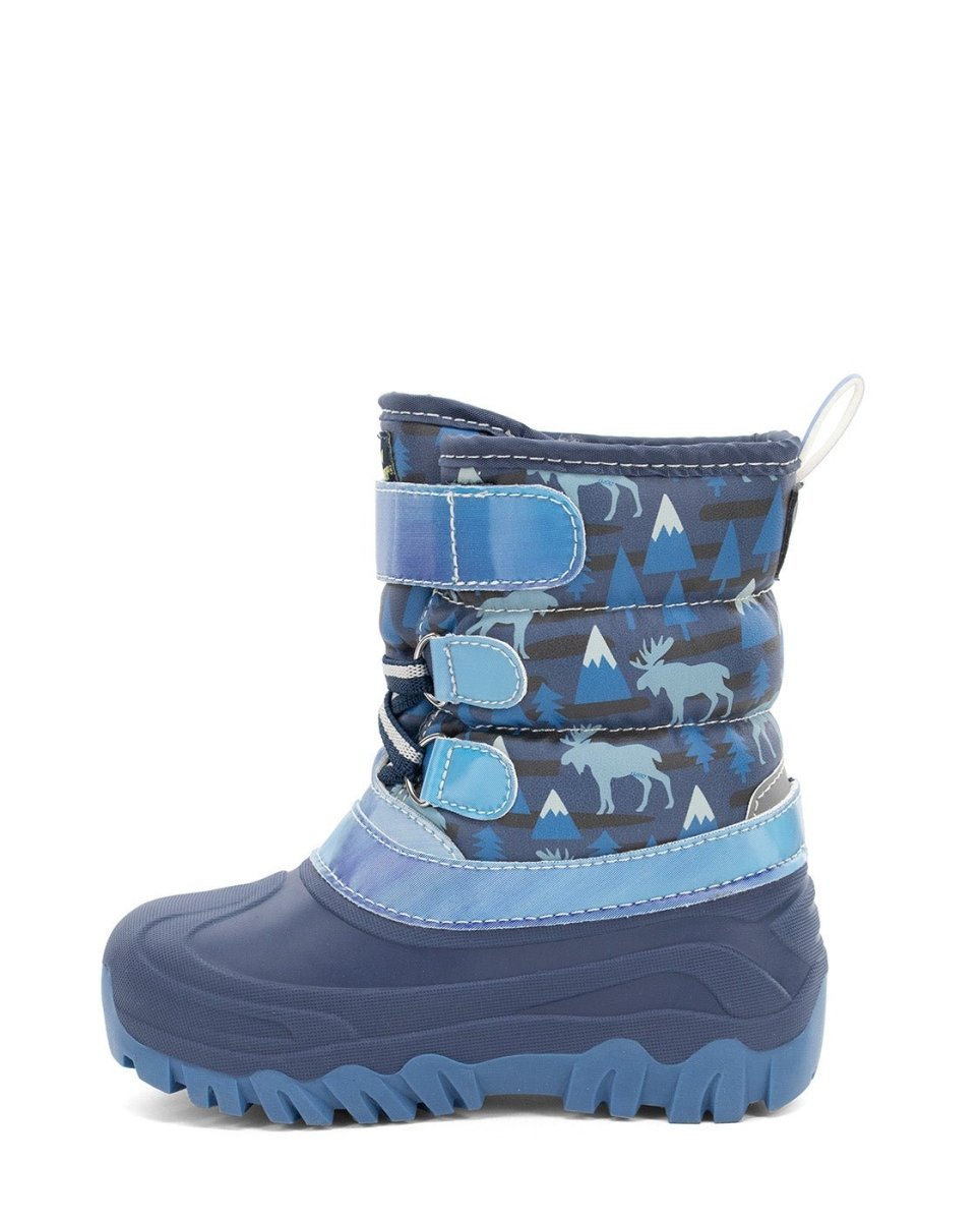 Kids Ascend Faux Fur Cold Weather Boot - Navy Snow Boots by Western Chief Kids' – Don't Panic Shoes