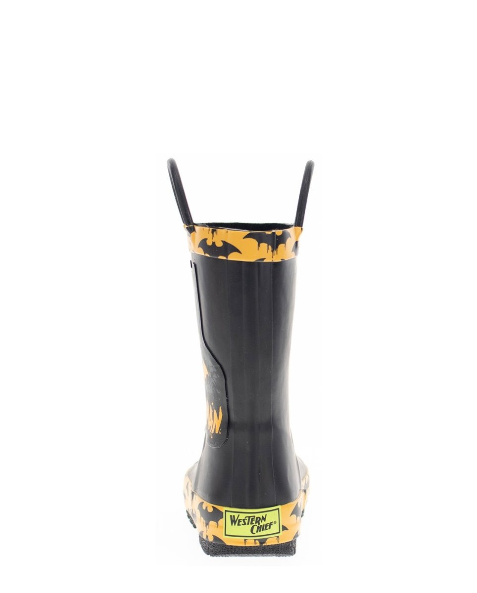 Kids Batman Grunge Rain Boot - Black Rain Boots by Western Chief Kids' Sale – Don't Panic Shoes