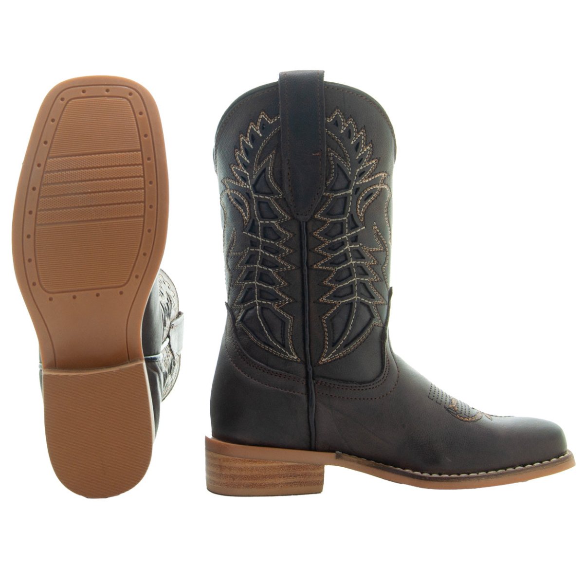 Kids' Brown Country Boots | Everyday Western Boots For Kids K3007ru Cowboy Boots by Soto Boots – Don't Panic Shoes