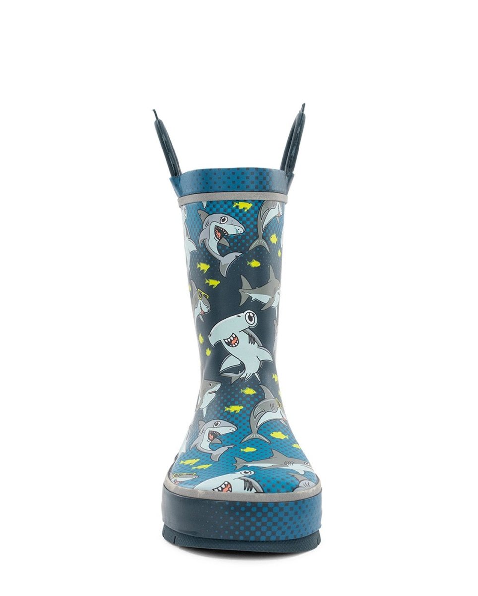Kids Chiller Sharks Rain Boot - Navy Rain Boots by Western Chief Kids' Sale – Don't Panic Shoes