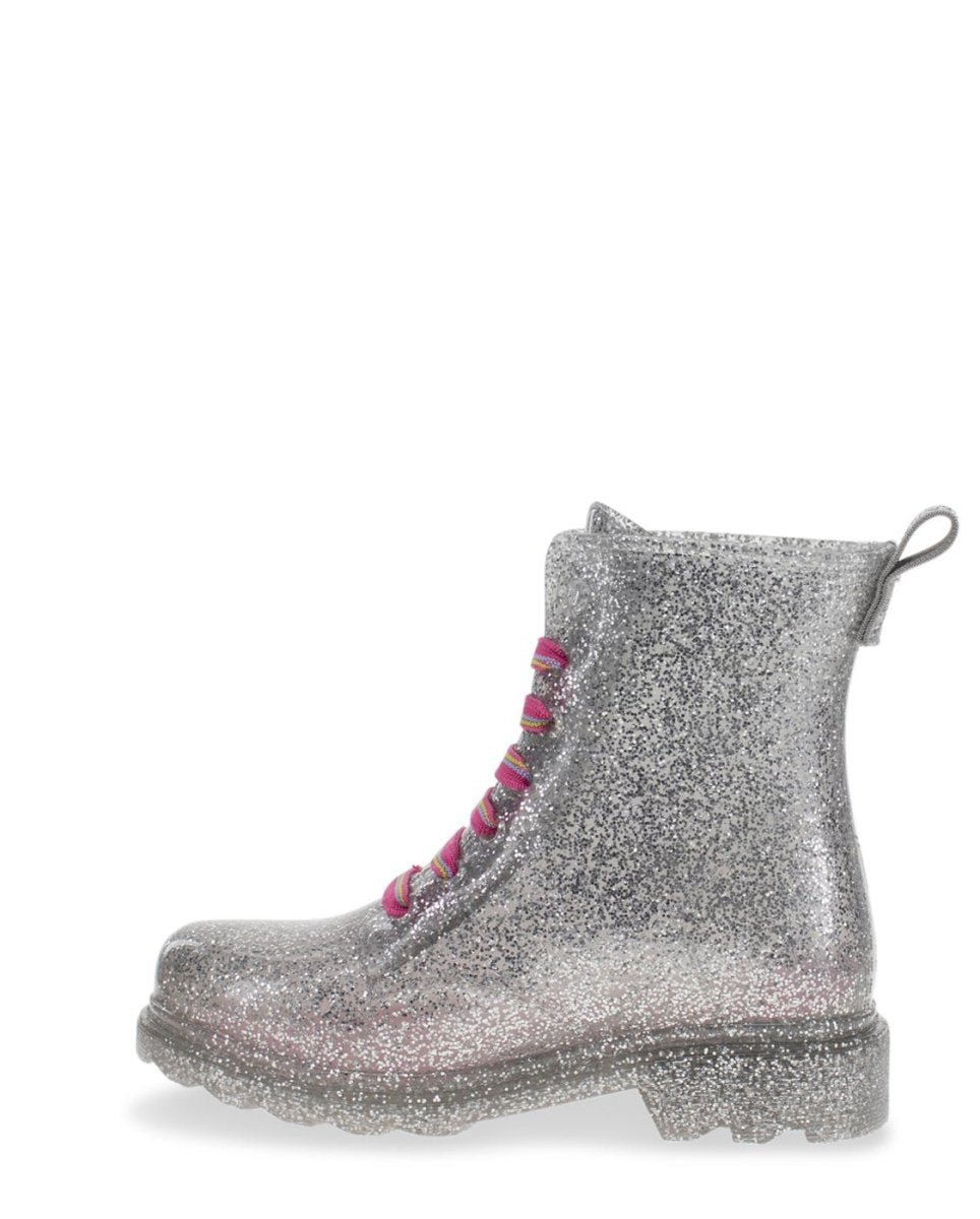 Kids Combat Ankle Rain Boot - Silver Rain Boots by Western Chief Kids' Sale – Don't Panic Shoes
