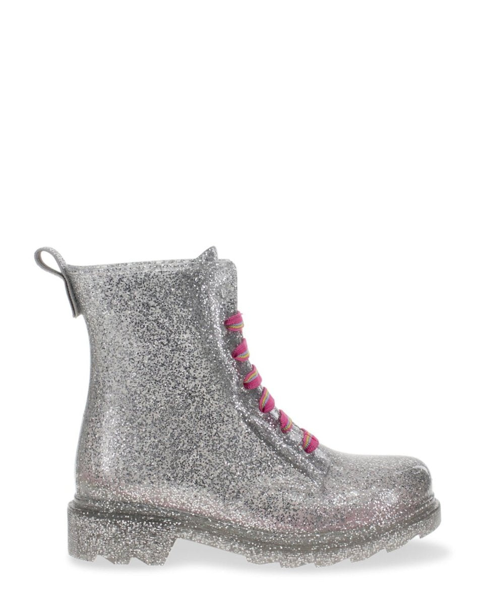 Kids Combat Ankle Rain Boot - Silver Rain Boots by Western Chief Kids' Sale – Don't Panic Shoes