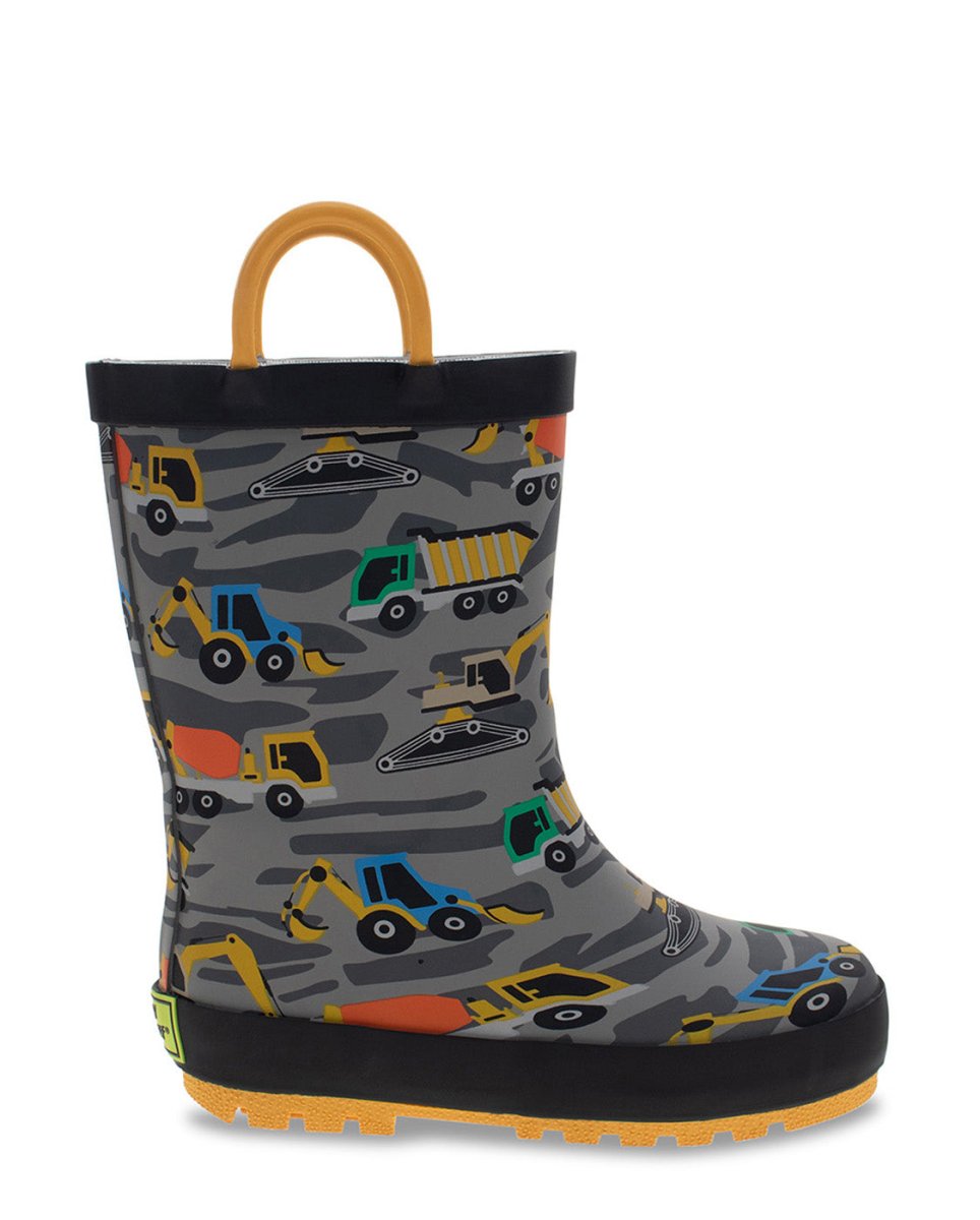 Kids Construction Rain Boot - Gray Rain Boots by Western Chief Kids' – Don't Panic Shoes