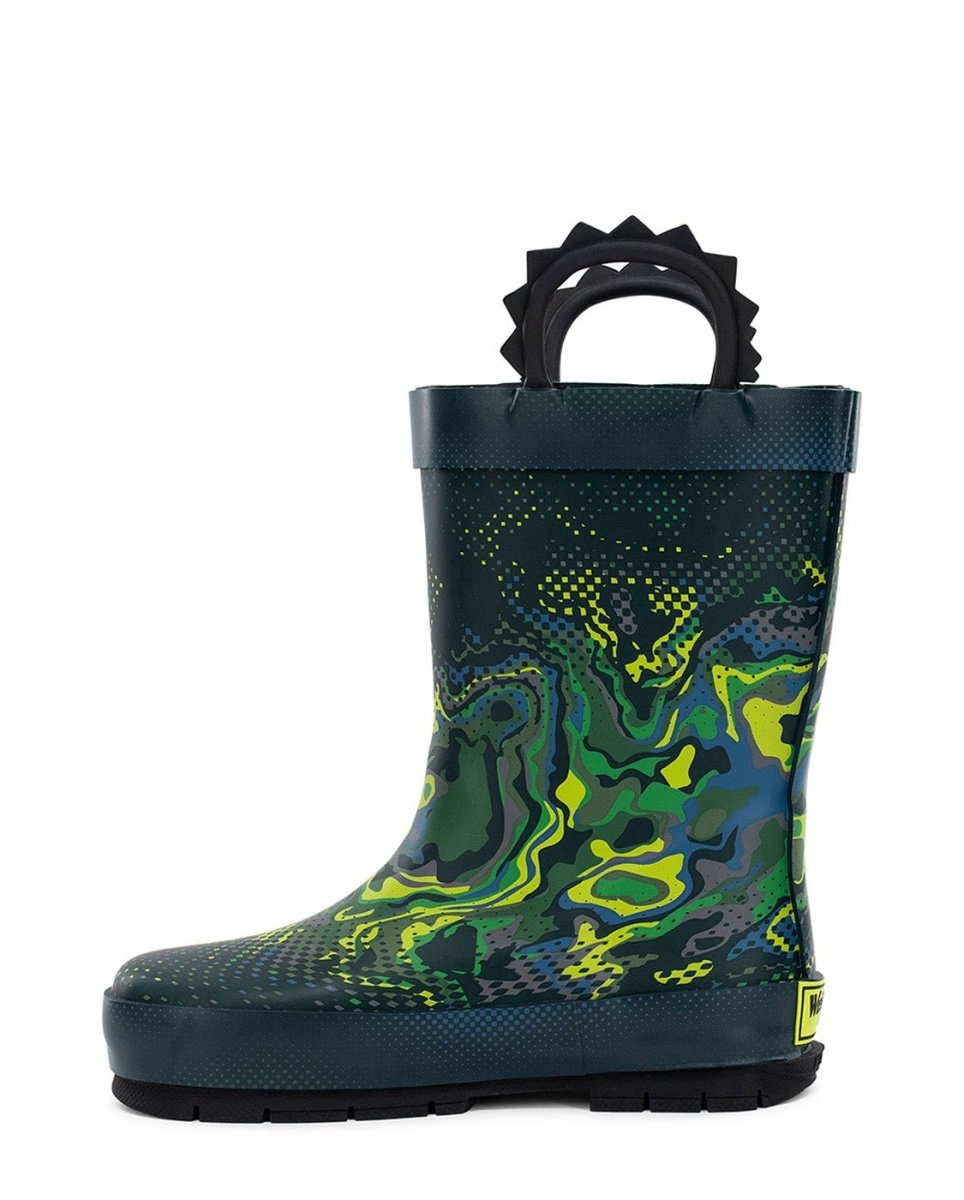 Kids Digital Dino Rain Boot - Navy Blue Rain Boots by Western Chief Kids' – Don't Panic Shoes