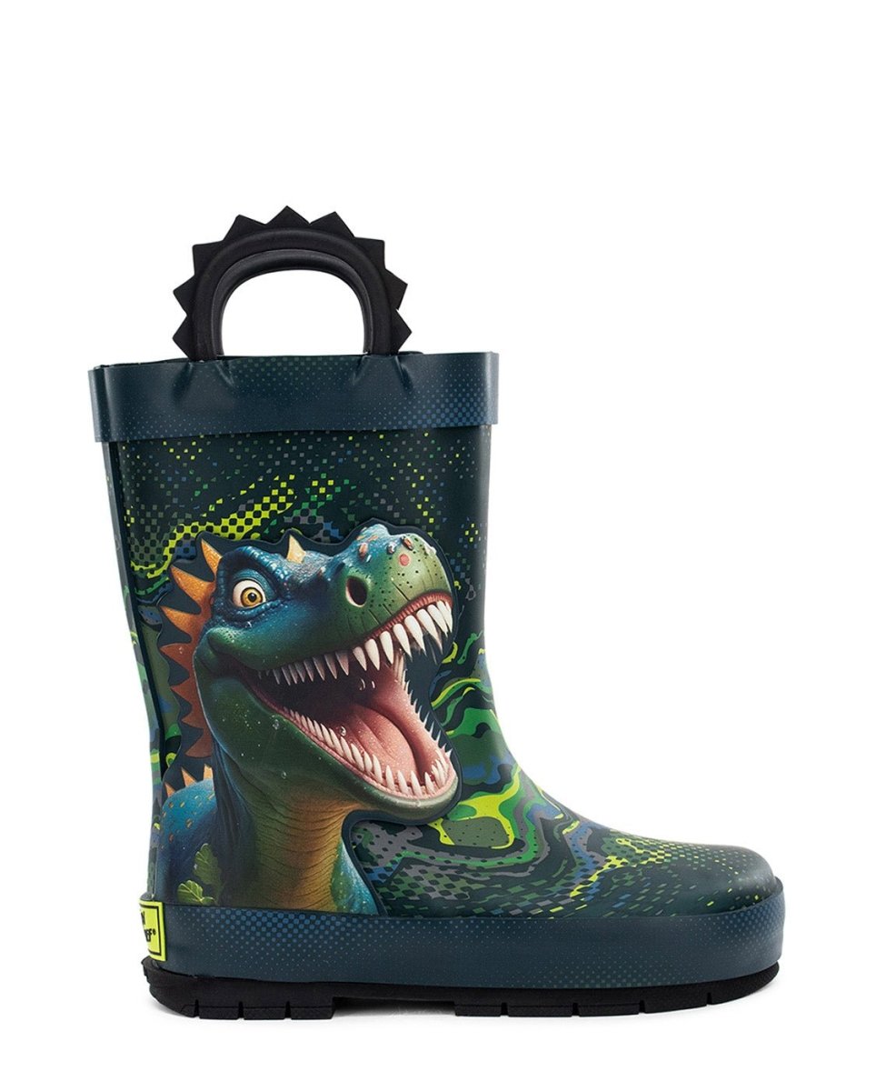 Kids Digital Dino Rain Boot - Navy Blue Rain Boots by Western Chief Kids' – Don't Panic Shoes