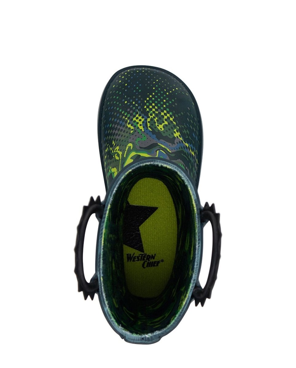 Kids Digital Dino Rain Boot - Navy Blue Rain Boots by Western Chief Kids' – Don't Panic Shoes