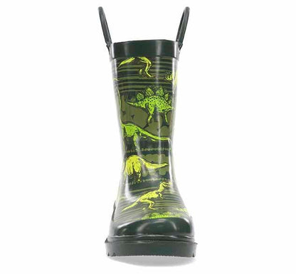 Kids Dino Quest Rain Boot - Olive Rain Boots by Western Chief Kids' – Don't Panic Shoes