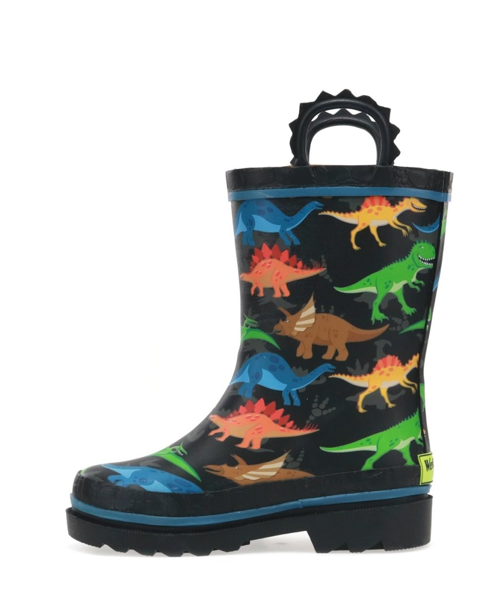 Kids Dino World Rain Boot - Black Rain Boots by Western Chief Kids' – Don't Panic Shoes