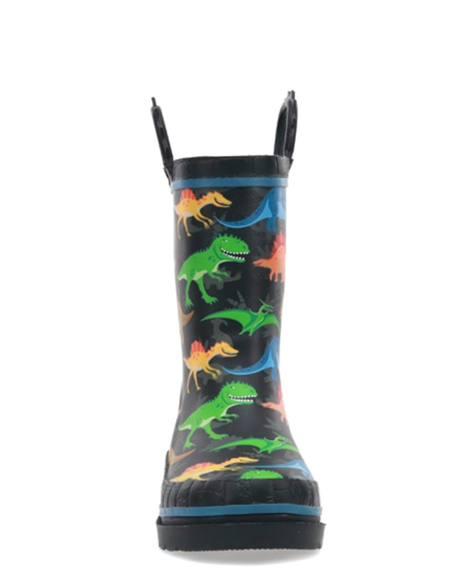 Kids Dino World Rain Boot - Black Rain Boots by Western Chief Kids' – Don't Panic Shoes