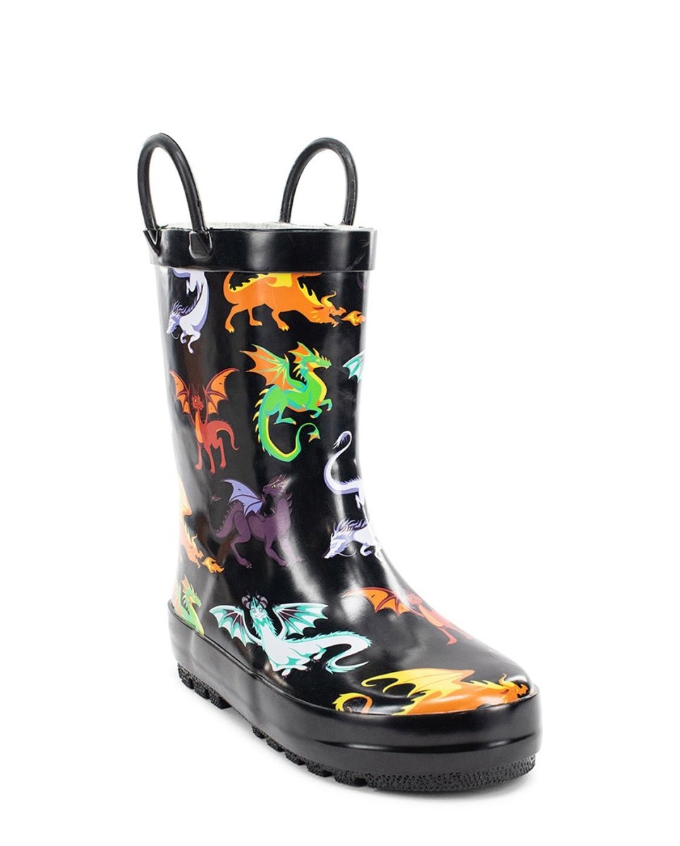Kids Dragon Rain Boot - Black Rain Boots by Western Chief Kids' Sale – Don't Panic Shoes