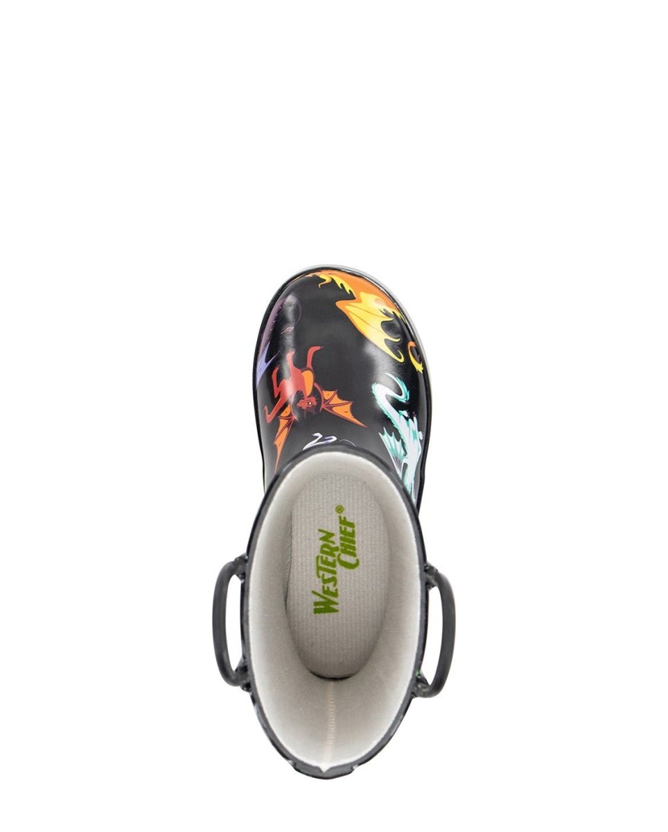 Kids Dragon Rain Boot - Black Rain Boots by Western Chief Kids' Sale – Don't Panic Shoes