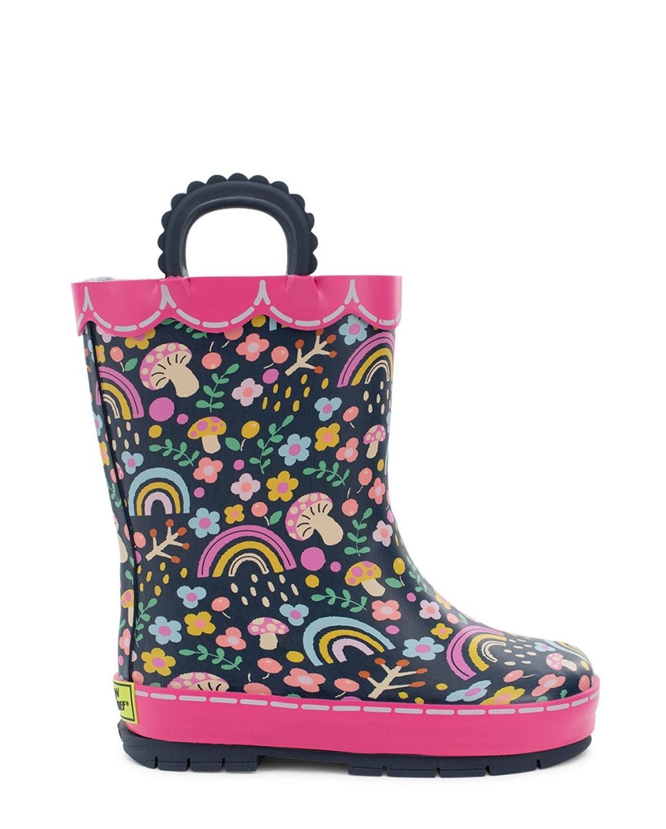 Kids Fantasy Forest Faux Fur Rain Boot - Navy Rain Boots by Western Chief Kids' – Don't Panic Shoes