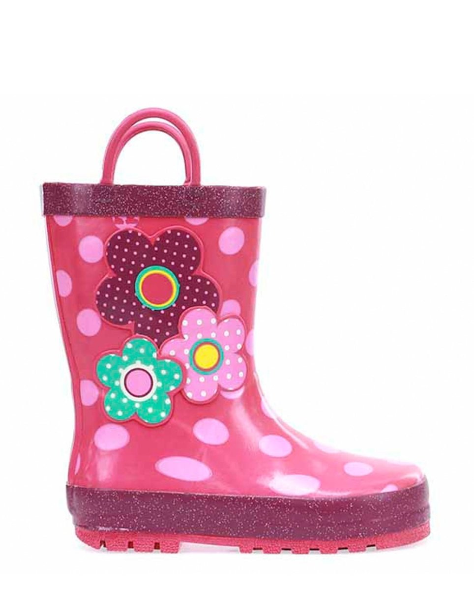 Kids Flower Cutie Rain Boot - Pink Rain Boots by Western Chief Kids' – Don't Panic Shoes
