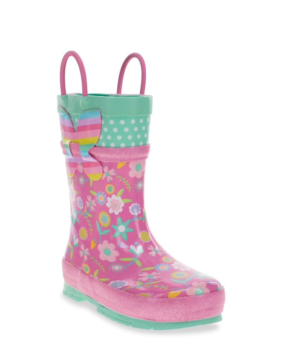 Kids Flutter Rain Boot - Pink Rain Boots by Western Chief Kids' Sale – Don't Panic Shoes