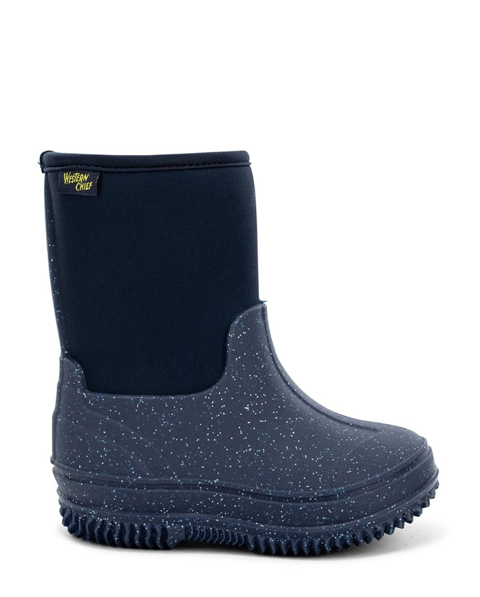 Kids Freestyle Neoprene Cold Weather Boot - Navy Glitter Snow Boots by Western Chief Kids' – Don't Panic Shoes