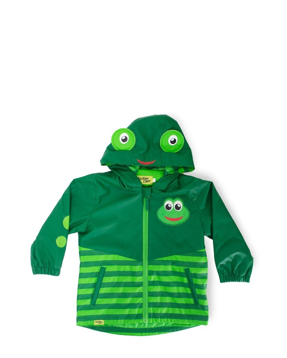 Kids Fritz Frog Raincoat - Green Rain Coats by Western Chief Kids' – Don't Panic Shoes
