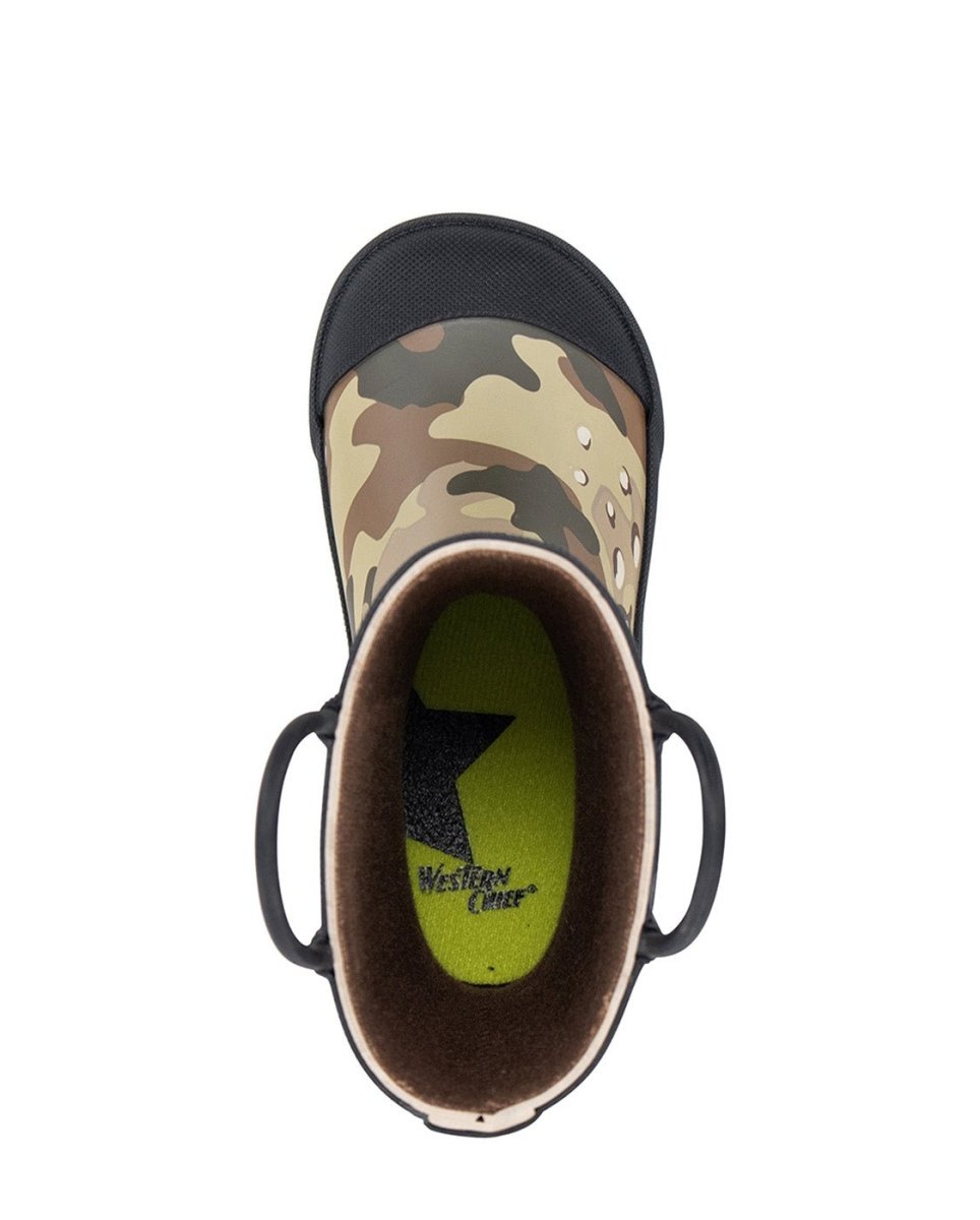 Kids Frontier Flag Camo Rain Boot - Camo Rain Boots by Western Chief Kids' – Don't Panic Shoes