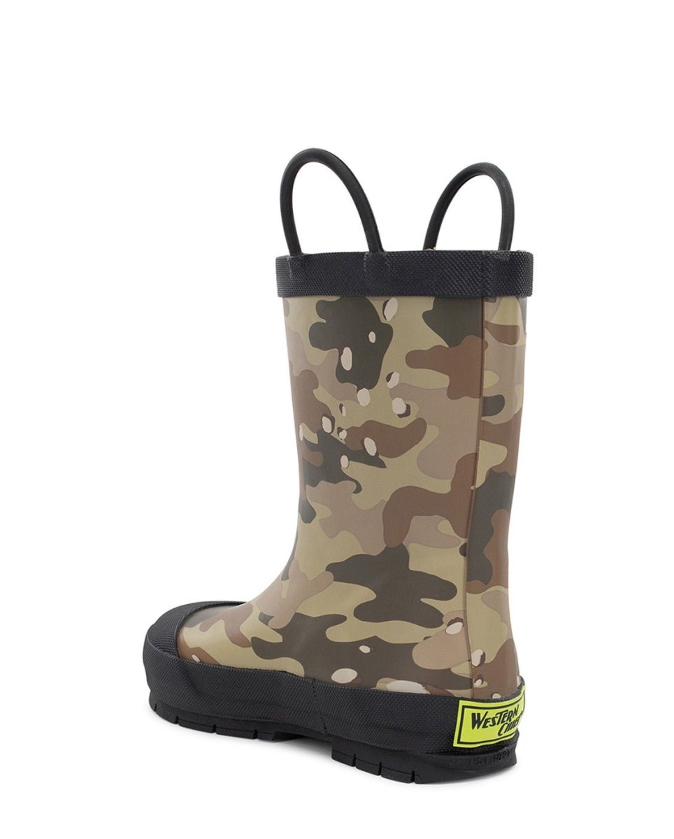 Kids Frontier Flag Camo Rain Boot - Camo Rain Boots by Western Chief Kids' – Don't Panic Shoes