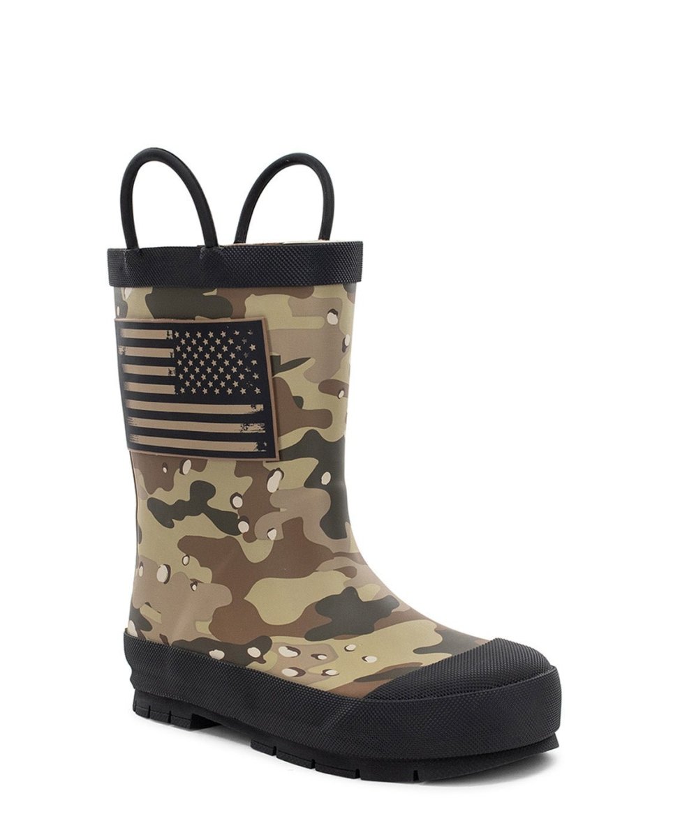 Kids Frontier Flag Camo Rain Boot - Camo Rain Boots by Western Chief Kids' – Don't Panic Shoes