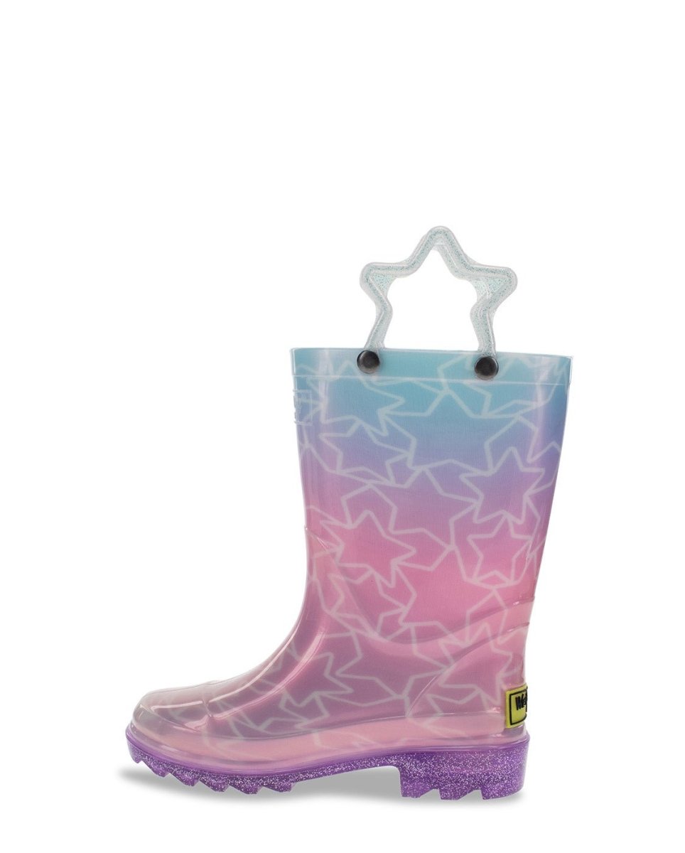 Kids Glitter Stars Lighted Rain Boot - Multi Rain Boots by Western Chief Kids' – Don't Panic Shoes