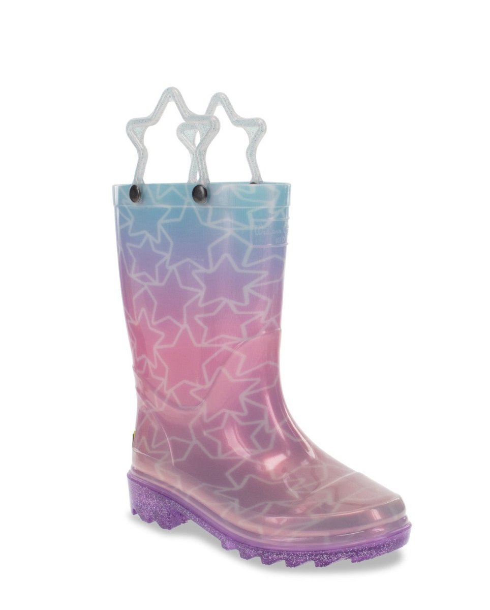 Kids Glitter Stars Lighted Rain Boot - Multi Rain Boots by Western Chief Kids' – Don't Panic Shoes