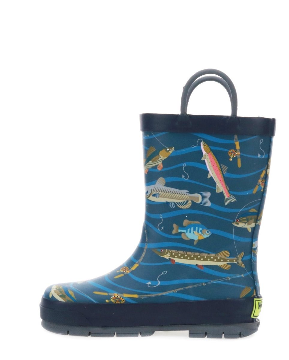 Kids Gone Fish'n Rain Boot - Navy Rain Boots by Western Chief Kids' – Don't Panic Shoes