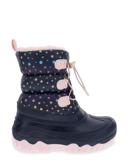 Kids Gradient Stars Faux Fur Snow Boot - Navy Snow Boots by Western Chief Kids' – Don't Panic Shoes