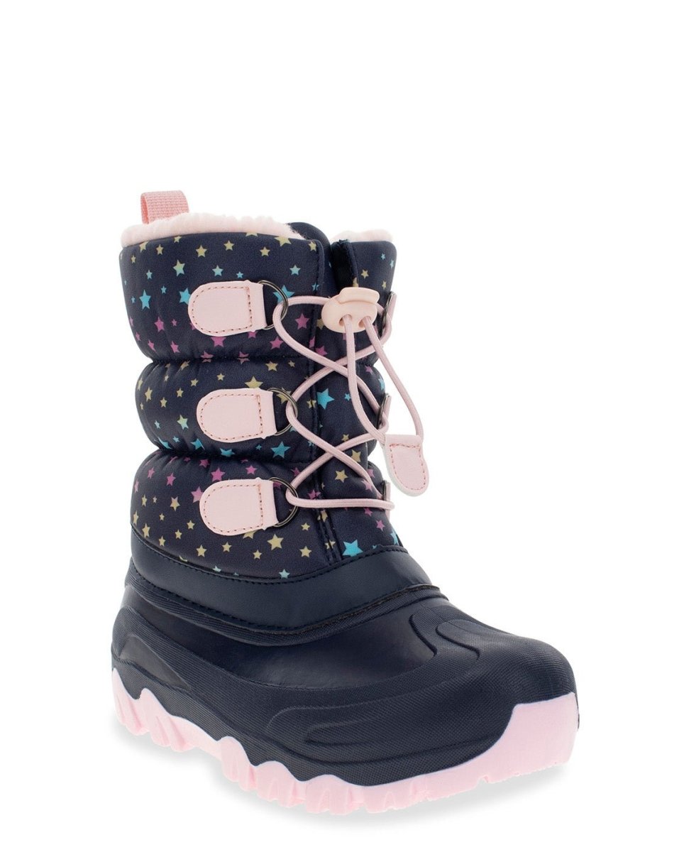 Kids Gradient Stars Faux Fur Snow Boot - Navy Snow Boots by Western Chief Kids' – Don't Panic Shoes