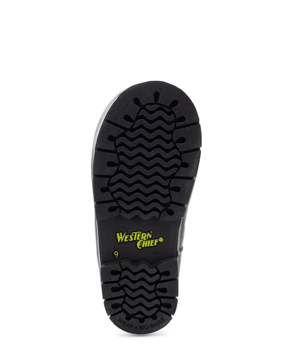 Kids Grizzly Faux Fur Rain Boot - Black Rain Boots by Western Chief Kids' – Don't Panic Shoes