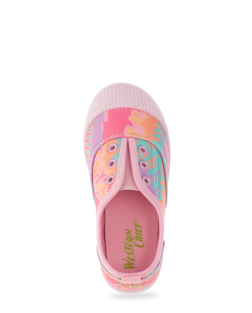 Kids Jetty Tie Dye Slip On - Pink Sneakers by Western Chief Kids' Sale – Don't Panic Shoes