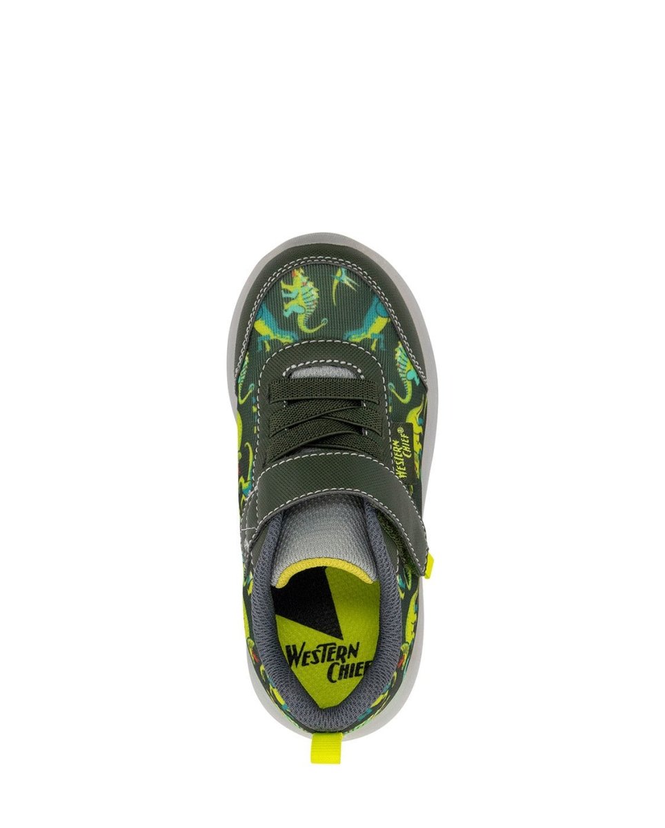 Kids Lighted Flash Feet Sneaker - Green Sneakers by Western Chief Kids' – Don't Panic Shoes