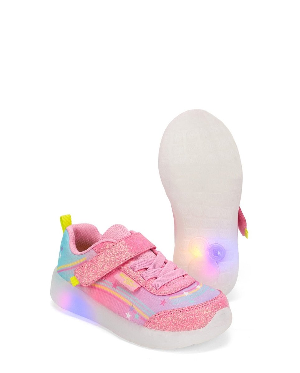 Kids Lighted Flash Feet Sneaker - Pink Sneakers by Western Chief Kids' – Don't Panic Shoes