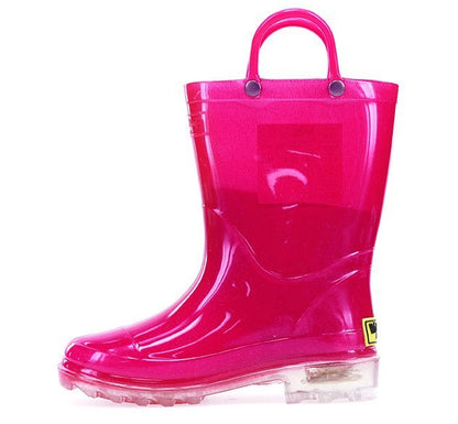 Kids Lighted Solid Rain Boot - Hot Pink Rain Boots by Western Chief Kids' – Don't Panic Shoes