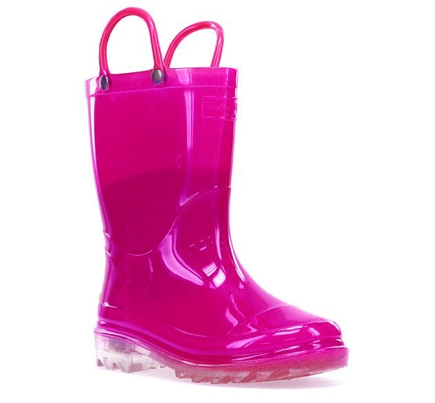 Kids Lighted Solid Rain Boot - Hot Pink Rain Boots by Western Chief Kids' – Don't Panic Shoes