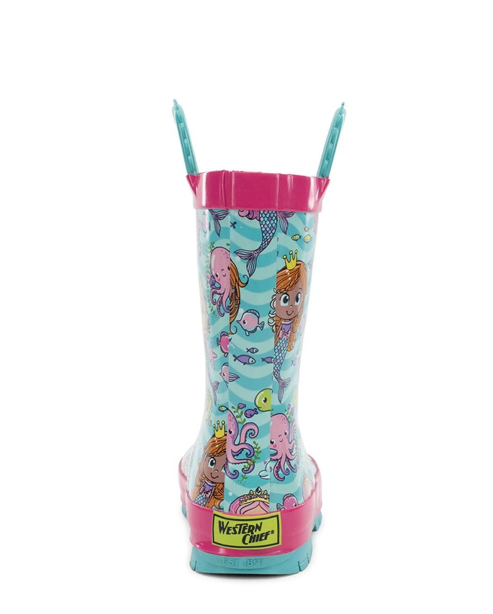 Kids Mermaid Magic Rain Boot - Aqua Rain Boots by Western Chief Kids' Sale – Don't Panic Shoes