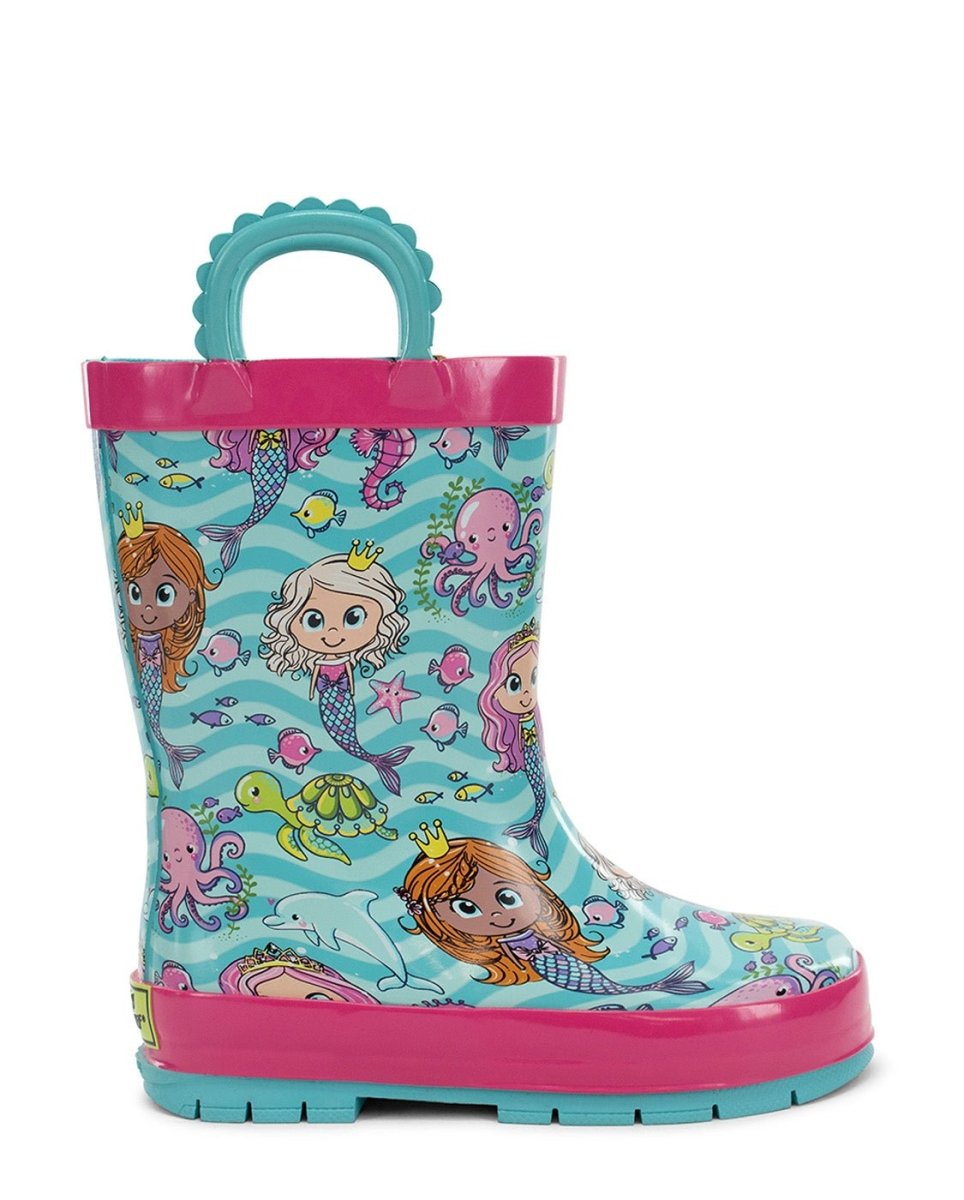 Kids Mermaid Magic Rain Boot - Aqua Rain Boots by Western Chief Kids' Sale – Don't Panic Shoes