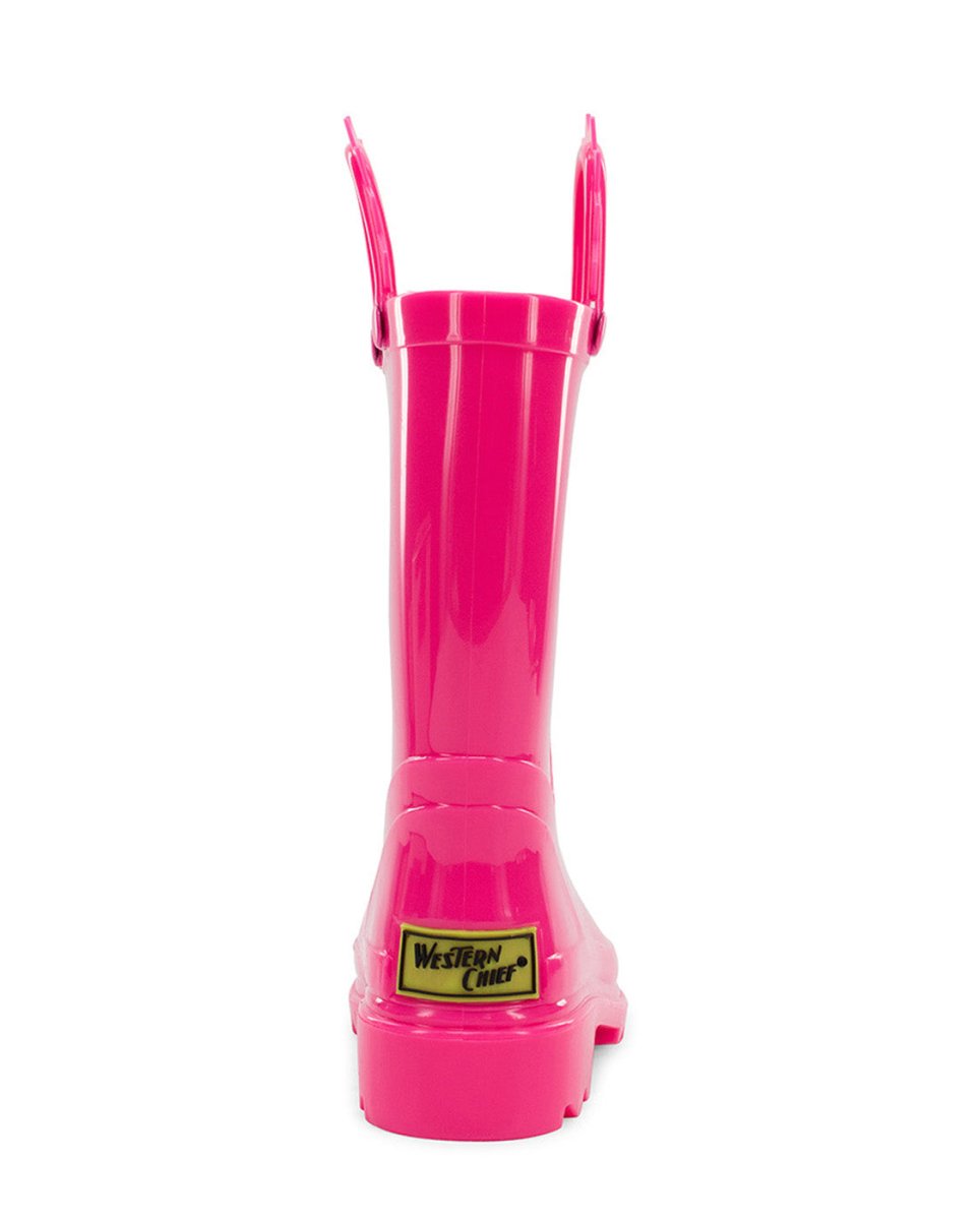 Kids Neon Rain Boot - Neon Pink Rain Boots by Western Chief Kids' – Don't Panic Shoes