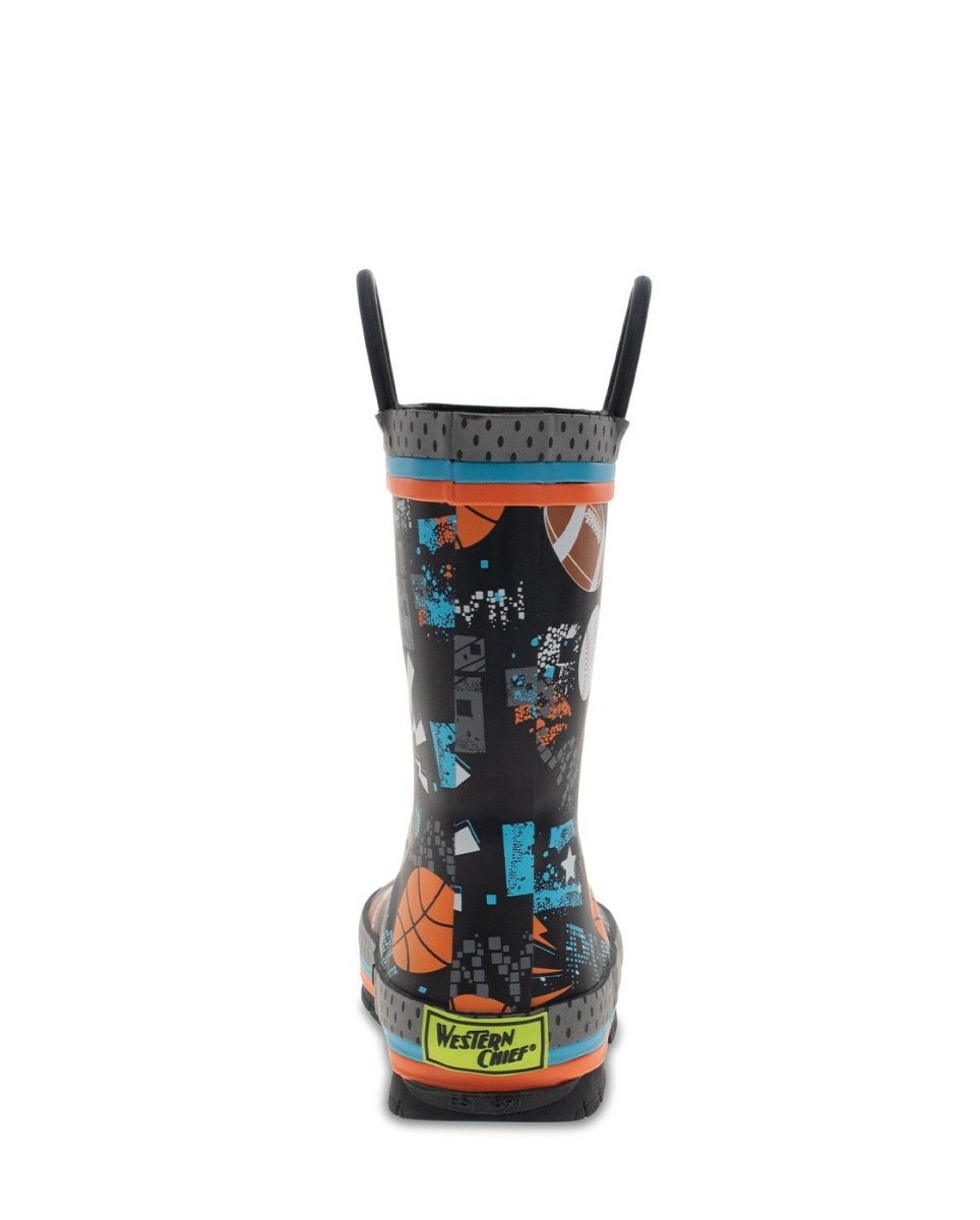 Kids Play Ball Rain Boot - Black Rain Boots by Western Chief Kids' Sale – Don't Panic Shoes