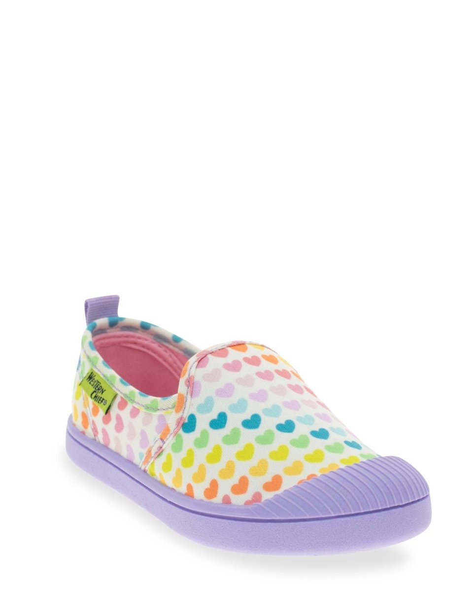 Kids Puddle Hearts Slip On - Cream Sneakers by Western Chief Kids' Sale – Don't Panic Shoes