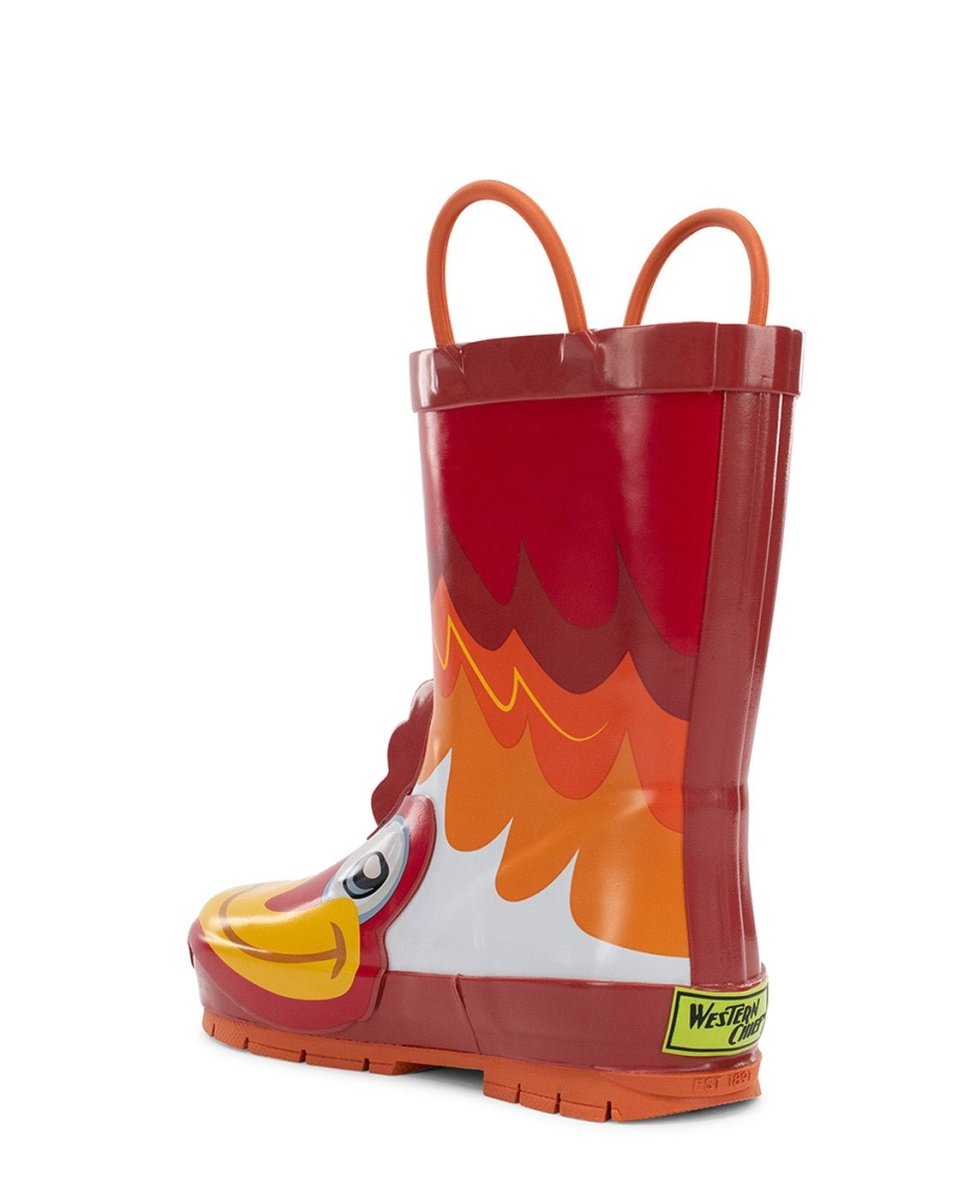 Kids Ritz Rooster Rain Boot - Red Rain Boots by Western Chief Kids' Sale – Don't Panic Shoes