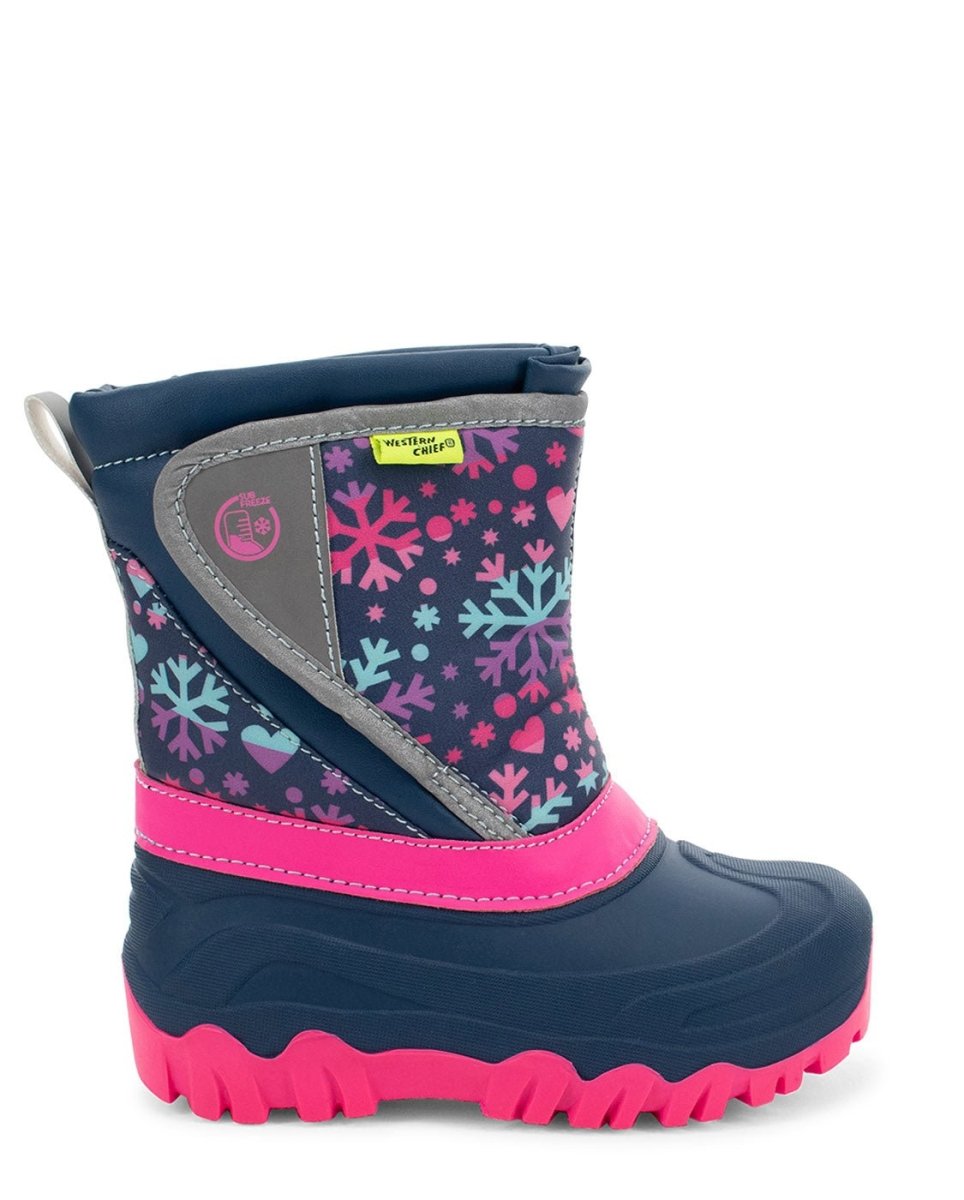 Kids Selah Faux Fur Cold Weather Boot - Navy Snow Boots by Western Chief Kids' – Don't Panic Shoes