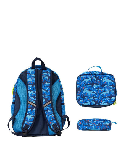 Kids Shark Chase Backpack - Navy Backpacks by Western Chief Kids' – Don't Panic Shoes